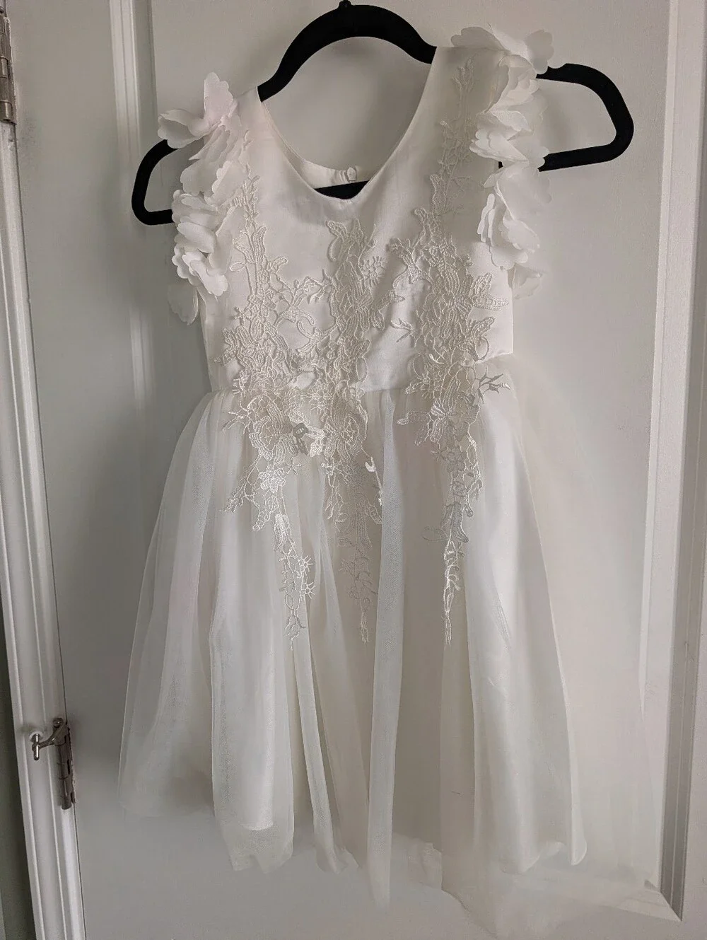 Trish Scully White Flower Girl or First Communion Dress Size 9